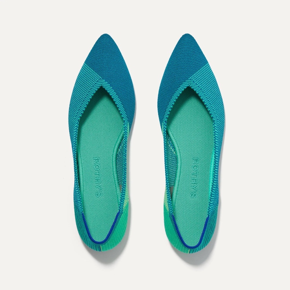 Rothys The Point in Blue Jade
